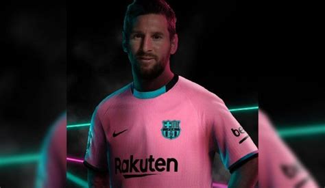 Con Lionel Messi Como Modelo Barcelona Presentó Su Llamativa Nueva Camiseta