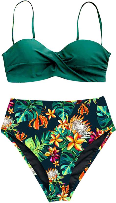 Strój Kąpielowy dwuczęściowy Bikini wysoki stan L Ceny i opinie
