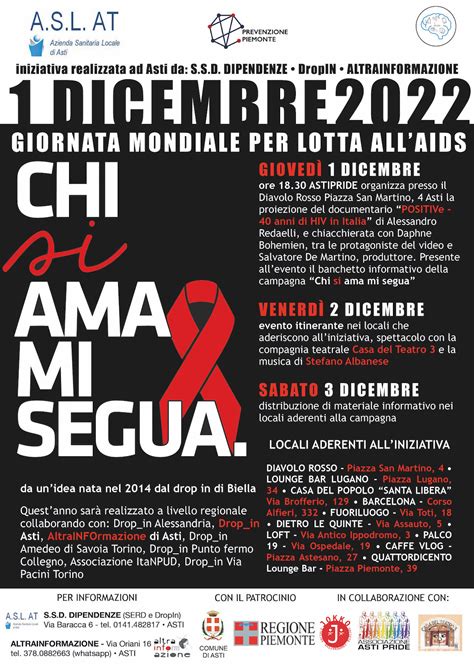 Giornata Mondiale Contro L Aids Torna L Iniziativa Dell Asl At In Bar