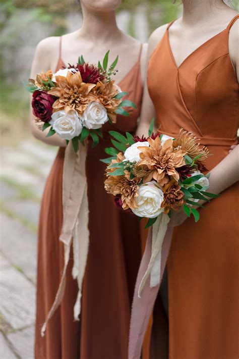 Centerpiece DIY Flowers Pacakge 5 Styles In 2021 Orange Bridesmaid