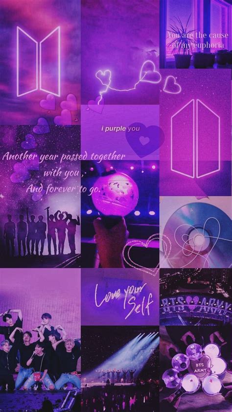 Bts Anniversary Purple Kartu 3d Fotografi Warna Perawatan Rumah