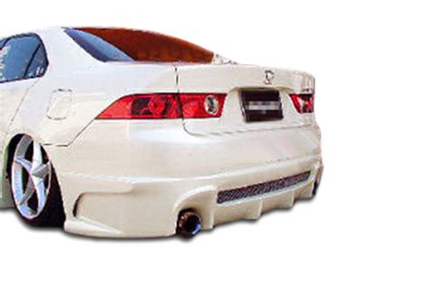 Duraflex 2004 2008 Acura TSX Raven Rear Bumper Cover 1 Piece IRace