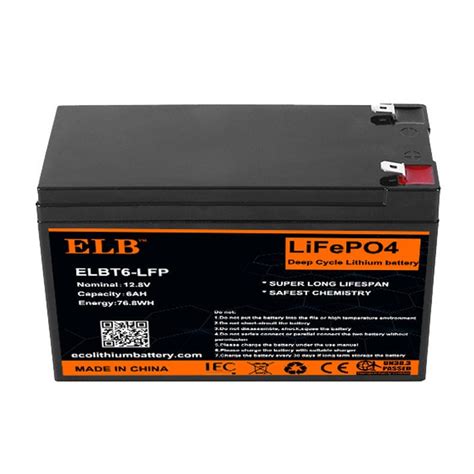 锂离子电池 ELBT6 LFP ELB Energy Group 矩形 12V IEC