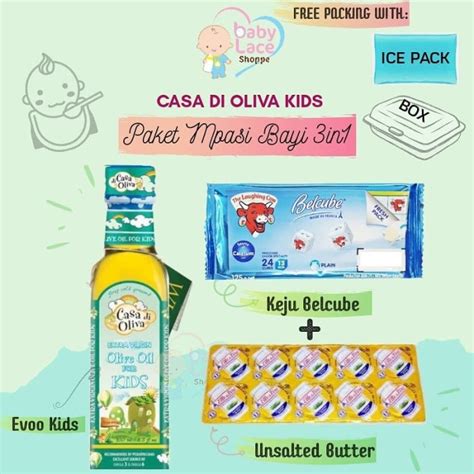 Jual Paket Mpasi Casa Di Oliva Bayi Evoo Belcube Ub In Shopee