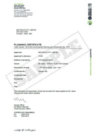 Section Certificate Infotrack