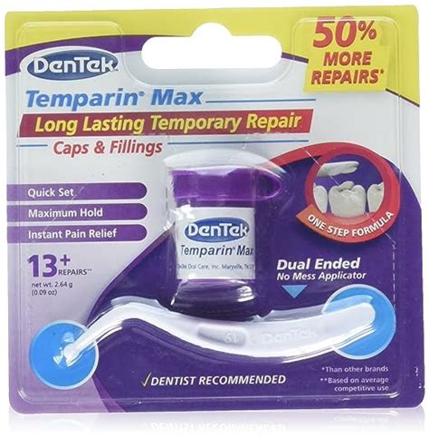 Dentek Temparin Lost Filling Repair Oral Hygiene