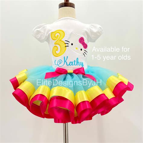 Personalized Hello Kitty Birthday Outfit, Kitty Birthday Outfit, Hello Kitty Birthday Shirt ...