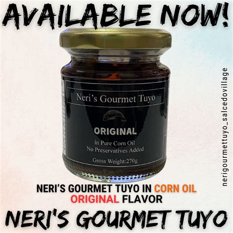 Neris Gourmet Tuyo In Corn Oil By Neri Miranda Original Flavor G