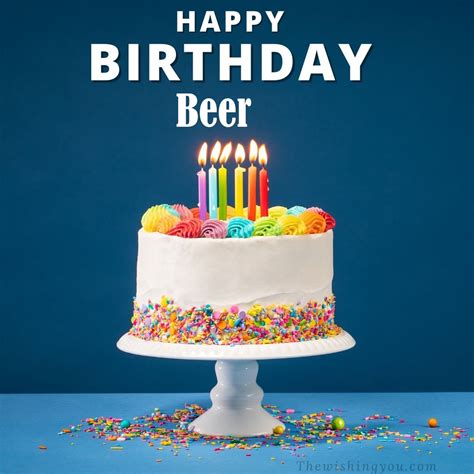 Happy Birthday Beer Candle