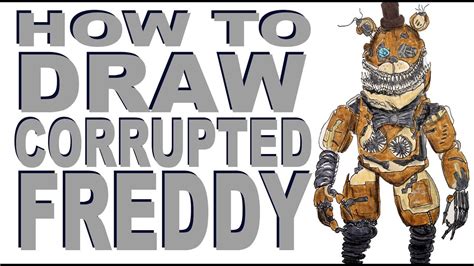 How To Draw Corrupted Freddy Fnaf Youtube