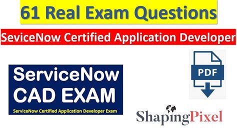 Servicenow Certified Application Developer Latest Real Exam Question