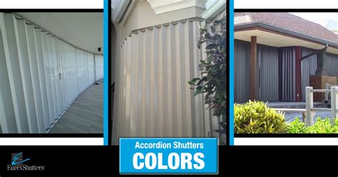 What Colors do Accordion Shutters Come in? - Eurex Shutters