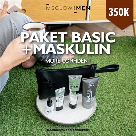 Jual Siap Kirim Ms Glow For Men Paket Lengkap Paket Basic Maskulin