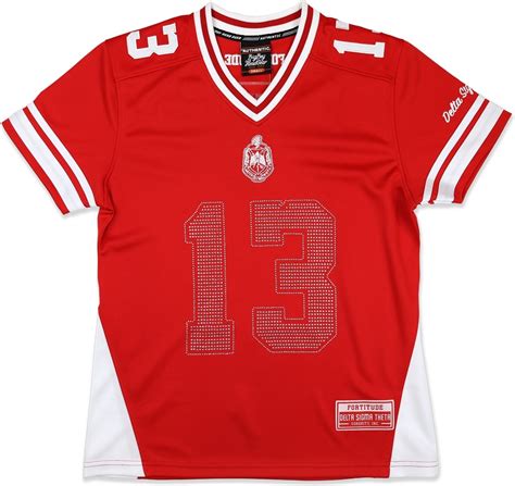 Big Boy Delta Sigma Theta Divine 9 Rhinestud S13 Ladies Football Jersey