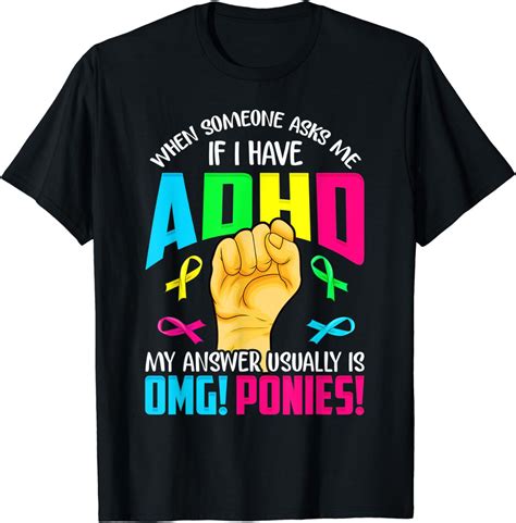 Funny Adhd Awareness T Shirt Amazon Co Uk Fashion