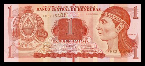 Billete Honduras 1 Lempira 2014 NUMISMÁTICA MARTELL