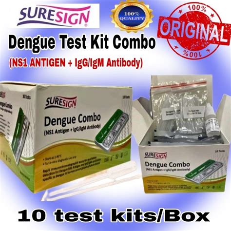 Dengue Duo Test Kits Ns1 Antigen Iggigm Antibody 10test Kitbox