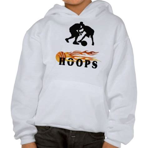 A Flaming Basketball Hoops Hoodie Zazzle