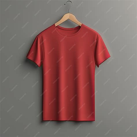 Premium AI Image | Mockup design of red tshirt blank