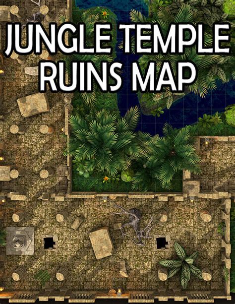 Jungle Temple Ruins Map - dicegeeks | DriveThruRPG.com