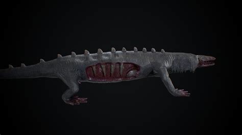 3d Model Scp 682 Vr Ar Low Poly Cgtrader