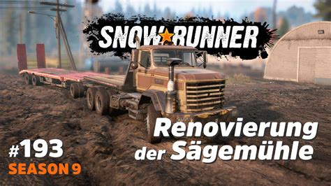 Snowrunner Season 9 Auftrag Renovierung der Sägemühle Ontario