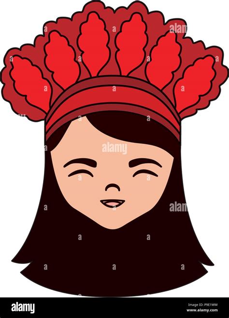 Cartoon Girl With Traditional Costume Of Taiwan Icon Over White