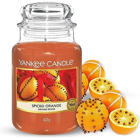 Amazon De Yankee Candle Duftkerze Spiced Orange Brenndauer Bis Zu