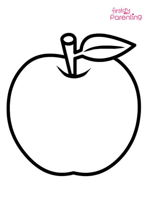 Apple Coloring Pages For Kid