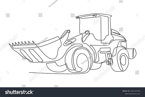 Simple Bulldozer Drawing