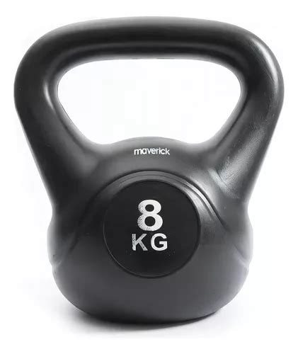 Pesa Rusa Maverick Kettlebell 8kg Mancuerna Funcional Color Negro