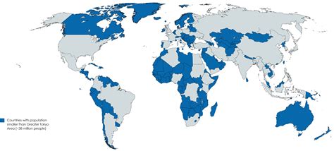 Countries with population smaller than Greater Tokyo Area [5700x2600