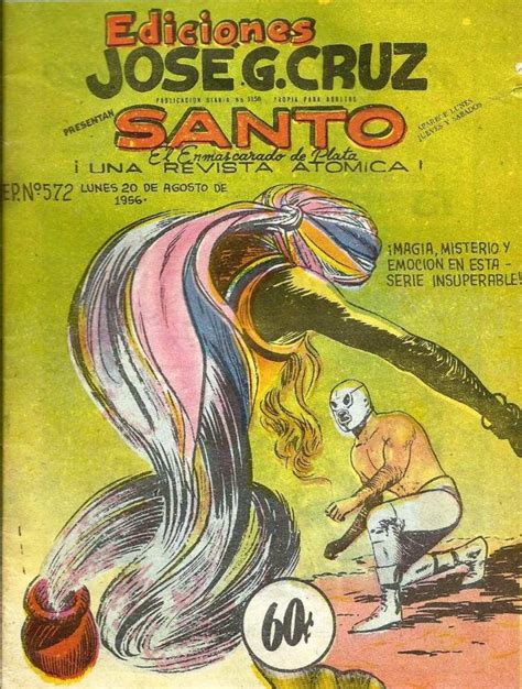 SANTO EL ENMASCARADO DE PLATA 1952 JGC 572 Ficha de número en