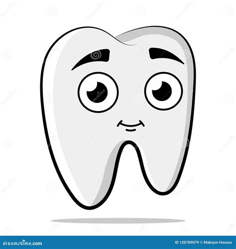 Cute Cartoon Tooth Cavity Vector Illustration | CartoonDealer.com #63247578