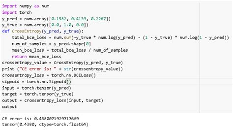 Cross Entropy Loss Pytorch Python Guides