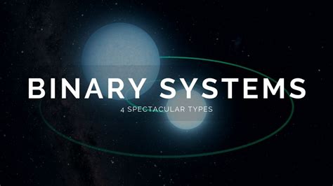 Binary Systems 4 Spectacular Types Of Binaries And Their Applications