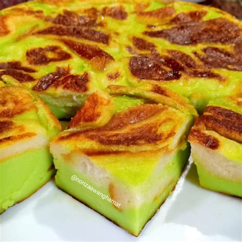 Cara Buat Bingka Roti Pandan Bakar Yang Sedap Mudah Ringkas Sekejap