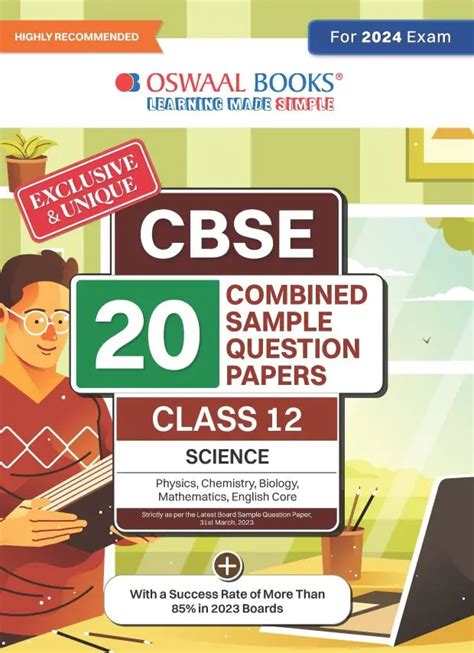 Oswaal Cbse 20 Combined Sample Question Papers Class 12 Science Stream For 2024 Board Exams