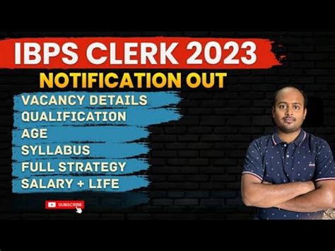 Ibps Clerk Notification Ibps Clerk Vacancy Syllabus Salery