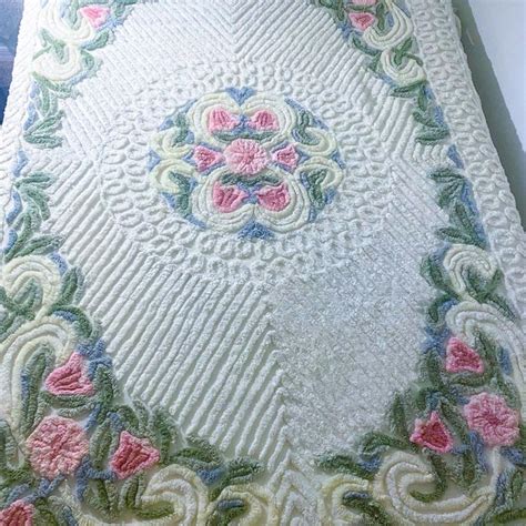 Floral Chenille Bedspread Etsy