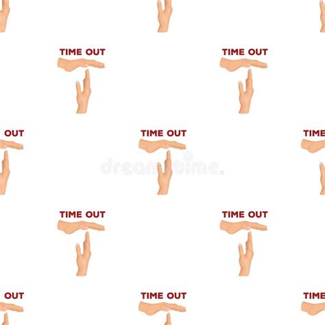 Gesture of a Time Out.Basketball Pattern Icon in Cartoon Style Vector Symbol Stock Illustration ...