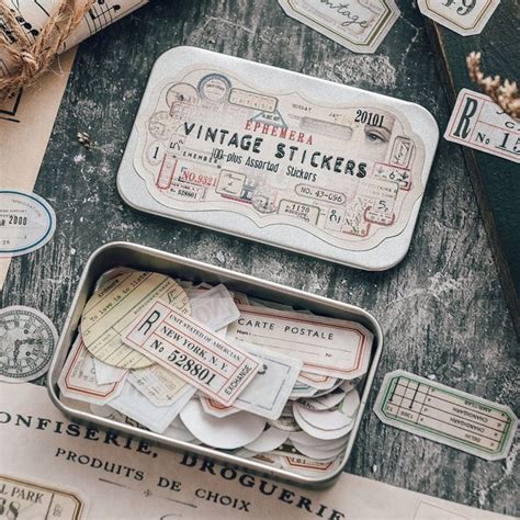 Ephemera Vintage Sticker Set Artiful Boutique Scrapbook Materials