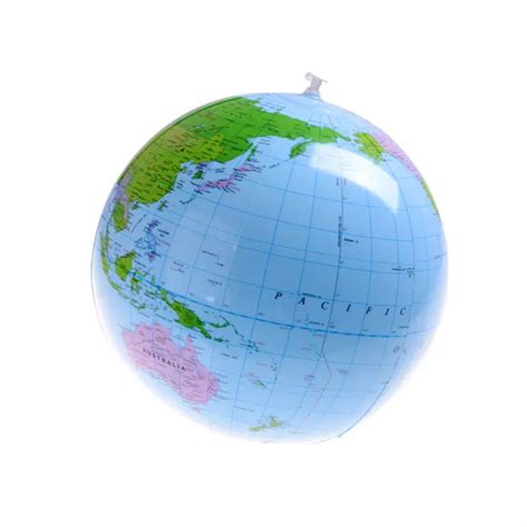 INFLATABLE BLOW UP World Globe 16 Earth Atlas Ball Map Geography Toy