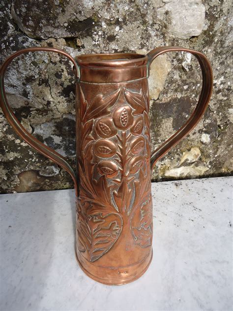 Antiques Atlas Arts Crafts 2 Handled Copper Vase