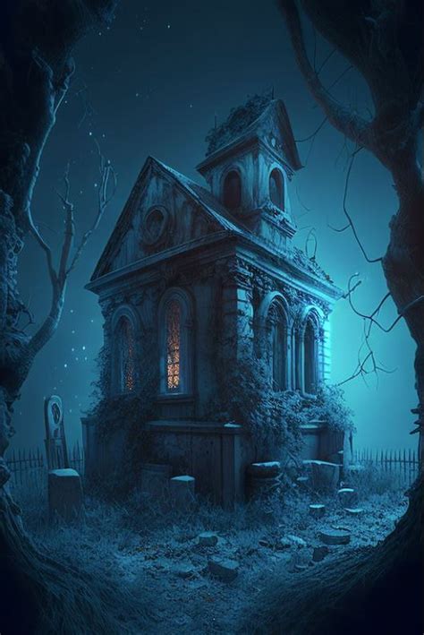 Haunted House 3 Horror Art Fantasy Landscape Fantasy Cottage