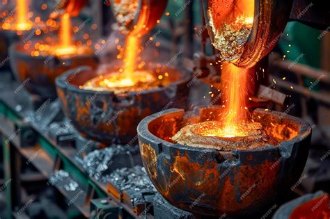 O Que Significa Fundidos - Concepto de fundición industrial de metales fundidos en fábricas de ...