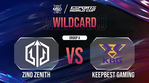 Zino Zenith Vs Keepbest Gaming Mlbb Msc X Ewc Day