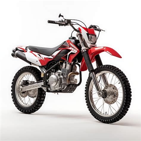 Premium AI Image | Honda Xr150l a Straightforward LearntoRide Dirt Bike With Motorbike on White ...