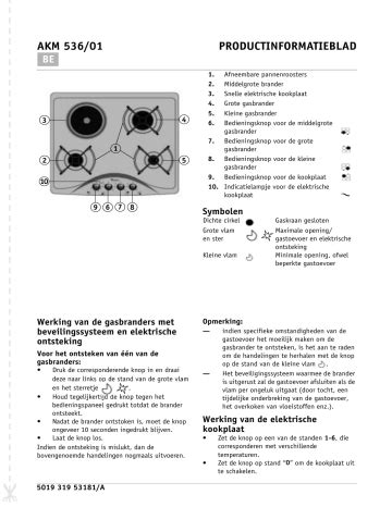 Whirlpool Akm Ix Hob Programmakaart Manualzz