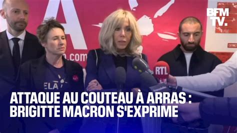 Attaque Au Couteau Arras Le Prise De Parole De Brigitte Macron En